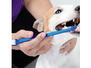 2 Pack Dog Toothbrushes with Dual Head Design Extra Soft Double Ended Bristles