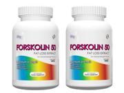 Forskolin for Weight Loss Body Fat Burner Pack of 2 60 Capsules 250mg Coleus Forskohlii 20% Yielding 50mg Active
