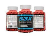 Top Rated Male Enhancement Supplement S3X 60 Capsules 30 Day Full Supply For All Body Types Male Testosterone Booster and Volumizer