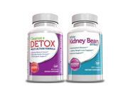White Kidney Bean Extract w Colon Cleanse and Detox Weight Loss Kit