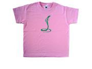Cobra Snake Pink Kids T Shirt