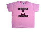 Scientist In Training Funny Pink Kids T Shirt