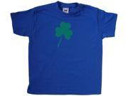 3 Leaf Irish Shamrock Royal Blue Kids T Shirt