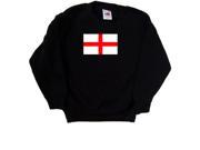 English Flag Black Kids Sweatshirt