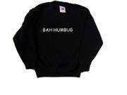 Bah Humbug Christmas Funny Black Kids Sweatshirt