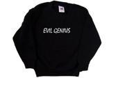 Evil Genius Funny Black Kids Sweatshirt