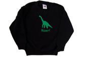 Dinosaur Rawr! Funny Black Kids Sweatshirt