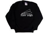 Flyin High Funny Black Kids Sweatshirt