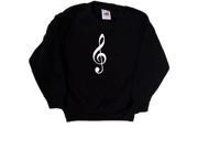Treble Clef Music Black Kids Sweatshirt