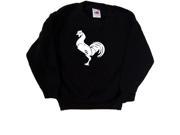 Rooster Black Kids Sweatshirt