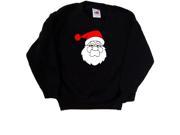 Santa Black Kids Sweatshirt