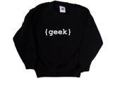 Geek Black Kids Sweatshirt