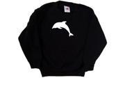 Dolphin Black Kids Sweatshirt