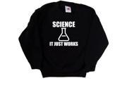 Science It Just Works Funny Black Kids Sweatshirt
