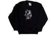 Beautiful Horse Black Kids Sweatshirt