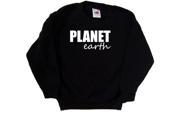 Planet Earth Black Kids Sweatshirt