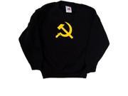 Soviet Union Russian Flag Hammer Sickle Black Kids Sweatshirt
