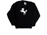 Rampant Horse Black Kids Sweatshirt