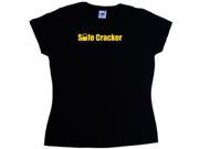 Safe Cracker Funny Black Ladies T Shirt