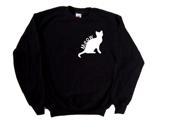 Meow Cat Black Sweatshirt