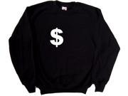 Dollar Sign Black Sweatshirt