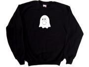 Happy Ghost Halloween Black Sweatshirt