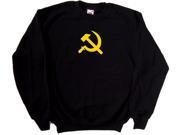 Soviet Union Russian Flag Hammer Sickle Black Sweatshirt