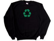 Recycling Symbol Black Sweatshirt