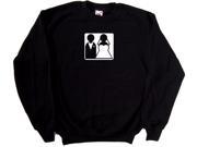 Wedding Bride Groom Black Sweatshirt