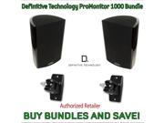 Definitive Technology ProMonitor 1000 Bookshelf Speakers Pair Black Definitive Technology Pro Mount 90 Pair Black