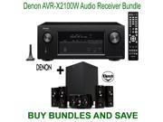 Denon AVR X2100W 7.2 Channel Full 4K Ultra HD A V Receiver with Bluetooth and Wi Fi Klipsch HDT 600 Home Theater System