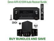 Denon AVR X3100W 7.2 Channel Full 4K Ultra HD A V Receiver with Bluetooth and Wi Fi Klipsch HDT 600 Home Theater System