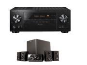 Pioneer Elite VSX LX101 7.2 Channel Networked AV Receiver with Built in Bluetooth and Wi Fi Klipsch HD 300 Compact 5.1 High Definition Theater System Set of