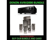 Denon AVR X2000 7.1 Channel 4K Receiver with AirPlay and Definitive Technology ProCinema 600 5.1 Speaker System