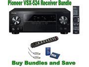 Pioneer VSX 524 K Audio and Video Component Receivers Monster Power Cable HDMI and Screen Clean Bundle