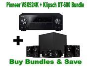 Pioneer VSX 524 K Audio and Video Component Receivers Klipsch HDT 600 Home Theater System