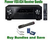 Pioneer VSX 824 5.2 Channel Network A V Receiver Monster Power Cable HDMI and Screen Clean Bundle