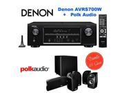 Denon AVRS700W 7.2 Channel Full 4K Ultra HD A V Receiver with Bluetooth and Wi Fi Polk Audio 5.1 TL1600 Speaker System