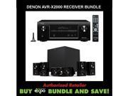 Denon AVR X2000 In command 7.1 Channel 4K Ultra HD Networking Home Theater Receiver Plus Klipsch HDT 600 Home Theater Speaker System