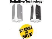 DEFAW5500WBND1 Definitive Technology AW 5500 Outdoor Speakers Pair White Bun Speakers Bundle
