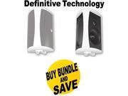 DEFAW6500WBND1 Definitive Technology AW6500 200 W RMS Speakers 3 way White Speakers Bundle