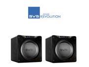 1 Pair 2 pieces SVS SB16 Ultra 1500 Watt DSP Controlled 16 Subwoofer Piano Gloss Black Bundle