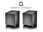 1 Pair 2 pieces Definitive Technology ProSub 1000 120v Speaker Single Black Bundle