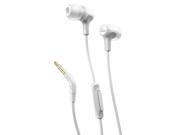 JBL E15 In Ear Headphones with One Button Remote and Mic White