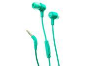 JBL E15 In Ear Headphones with One Button Remote and Mic Teal