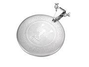Stainless Steel Silver Tone Greek Key Zodiac Sign Necklace Pendant Scorpio 24