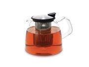 FORLIFE Bell Glass Teapot with Basket Infuser 43 oz.