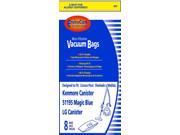Kenmore 51195 Magic Blue Canister Vacuum Bags 8 in a pack