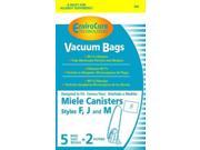 EnviroCare Replacement Bags for Miele F J M Microfiltration Vacuum Bags 10 Bags 4 Filters