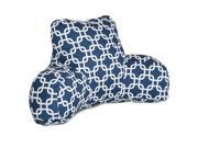 Majestic Home Goods Navy Blue Links Reading Pillow